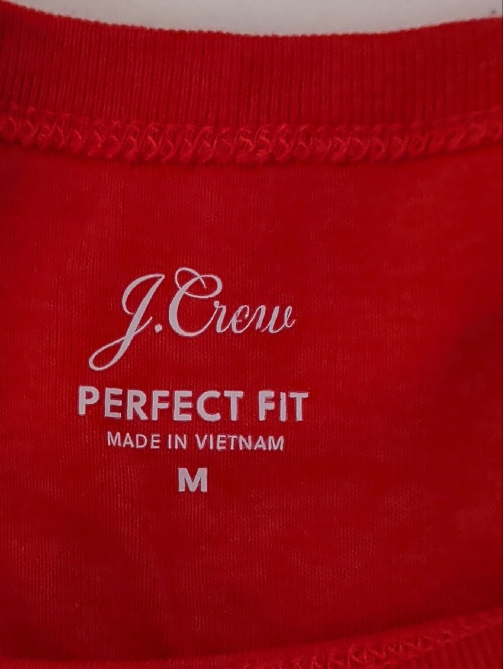 J. Crew Short Sleeve Crewneck Tee - Bright Red - Picture 6 of 6